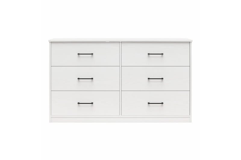 Kommode BrEZ 136x40x76 cm, Hvit - 136x40x76 cm, Hvit - Oppbevaring - Oppbevaringsmøbler - Kommode