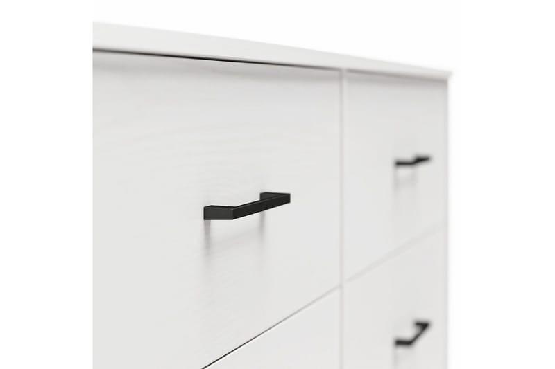 Kommode BrEZ 136x40x76 cm, Hvit - 136x40x76 cm, Hvit - Oppbevaring - Oppbevaringsmøbler - Kommode