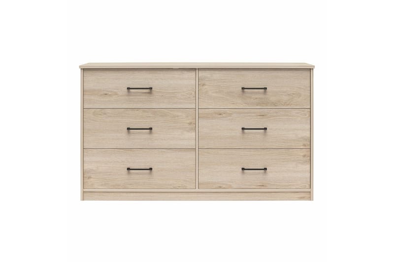 Kommode BrEZ 136x40x76 cm, Lys eik - 136x40x76 cm, Lys eik - Oppbevaring - Oppbevaringsmøbler - Kommode