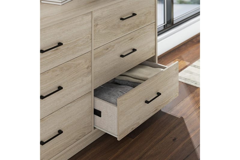 Kommode BrEZ 136x40x76 cm, Lys eik - 136x40x76 cm, Lys eik - Oppbevaring - Oppbevaringsmøbler - Kommode