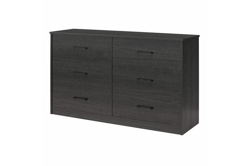 Kommode BrEZ 136x40x76 cm, Svart eik - 136x40x76 cm, Svart eik - Oppbevaring - Oppbevaringsmøbler - Kommode