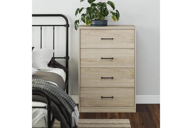 Kommode BrEZ 71x40x102 cm, Blond eik - 71x40x102 cm, Blond eik - Oppbevaring - Oppbevaringsmøbler - Kommode
