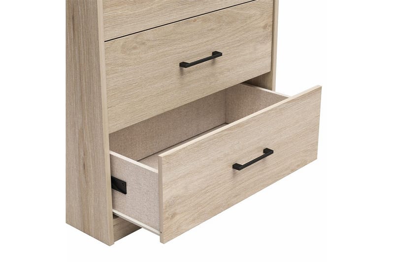 Kommode BrEZ 71x40x102 cm, Blond eik - 71x40x102 cm, Blond eik - Oppbevaring - Oppbevaringsmøbler - Kommode