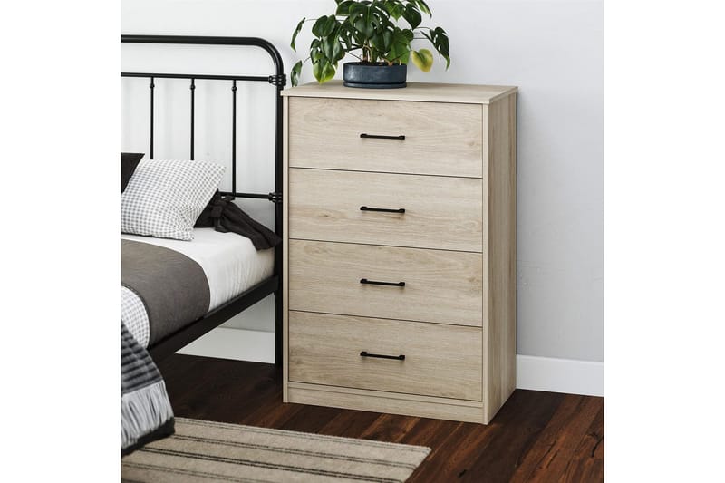 Kommode BrEZ 71x40x102 cm, Blond eik - 71x40x102 cm, Blond eik - Oppbevaring - Oppbevaringsmøbler - Kommode