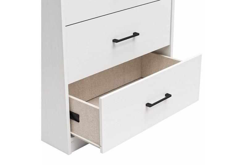 Kommode BrEZ 71x40x102 cm, Hvit - 71x40x102 cm, Hvit - Oppbevaring - Oppbevaringsmøbler - Kommode