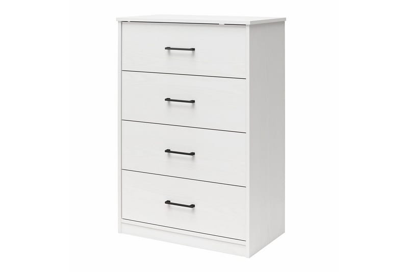 Kommode BrEZ 71x40x102 cm, Hvit - 71x40x102 cm, Hvit - Oppbevaring - Oppbevaringsmøbler - Kommode