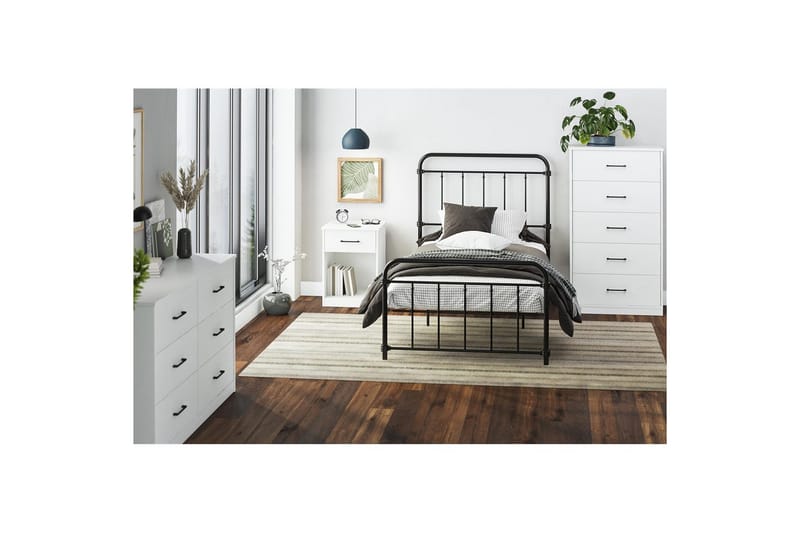 Kommode BrEZ 71x40x126 cm, Hvit - 71x40x126 cm, Hvit - Oppbevaring - Oppbevaringsmøbler - Kommode
