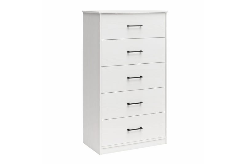 Kommode BrEZ 71x40x126 cm, Hvit - 71x40x126 cm, Hvit - Oppbevaring - Oppbevaringsmøbler - Kommode