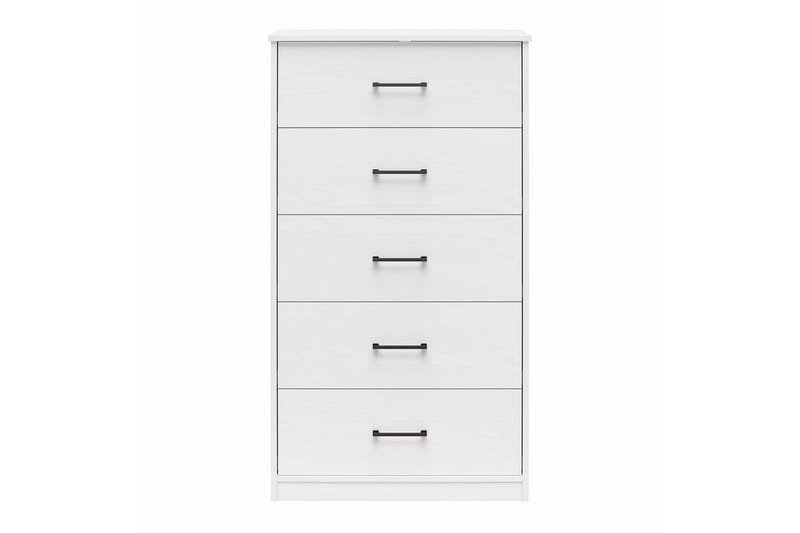 Kommode BrEZ 71x40x126 cm, Hvit - 71x40x126 cm, Hvit - Oppbevaring - Oppbevaringsmøbler - Kommode