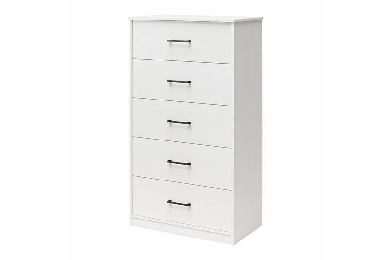 Kommode BrEZ 71x40x126 cm, Hvit - 71x40x126 cm, Hvit - Oppbevaring - Oppbevaringsmøbler - Kommode
