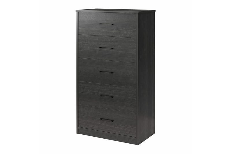 Kommode BrEZ 71x40x126 cm, Svart eik - 71x40x126 cm, Svart eik - Oppbevaring - Oppbevaringsmøbler - Kommode