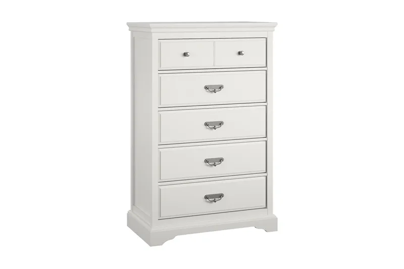 Bristol Kommode 88x49 cm 5 Skuffer Hvit, Dorel Home