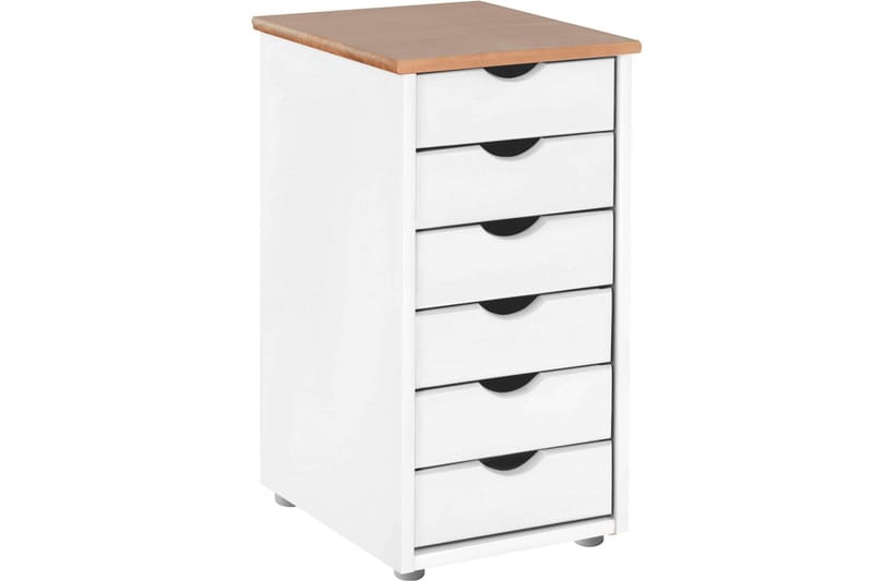 Brottkar Kommode 39x34 cm 6 Skuffer - Hvit - Oppbevaring - Oppbevaringsmøbler - Kommode - Entrekommode