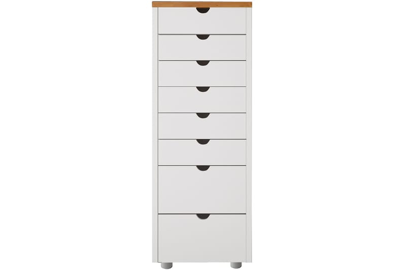 Brottkar Kommode 39x34 cm 8 Skuffer - Hvit - Oppbevaring - Oppbevaringsmøbler - Kommode - Entrekommode