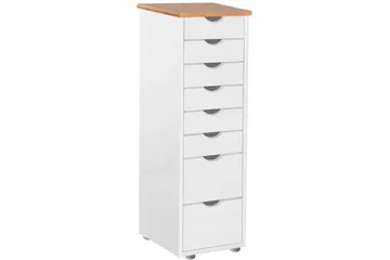 Brottkar Kommode 39x34 cm 8 Skuffer - Hvit - Oppbevaring - Oppbevaringsmøbler - Kommode - Entrekommode