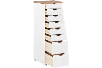 Brottkar Kommode 39x34 cm 8 Skuffer - Hvit - Oppbevaring - Oppbevaringsmøbler - Kommode - Entrekommode