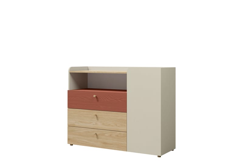 Buhan Kommode 120 cm - Beige / Brun - Oppbevaring - Oppbevaringsmøbler - Kommode