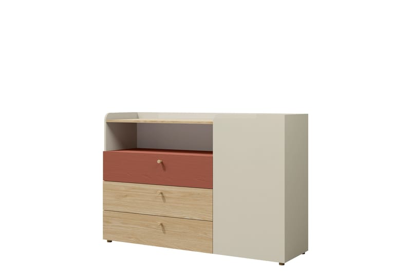Buhan Kommode 140 cm - Beige / Brun - Oppbevaring - Oppbevaringsmøbler - Kommode