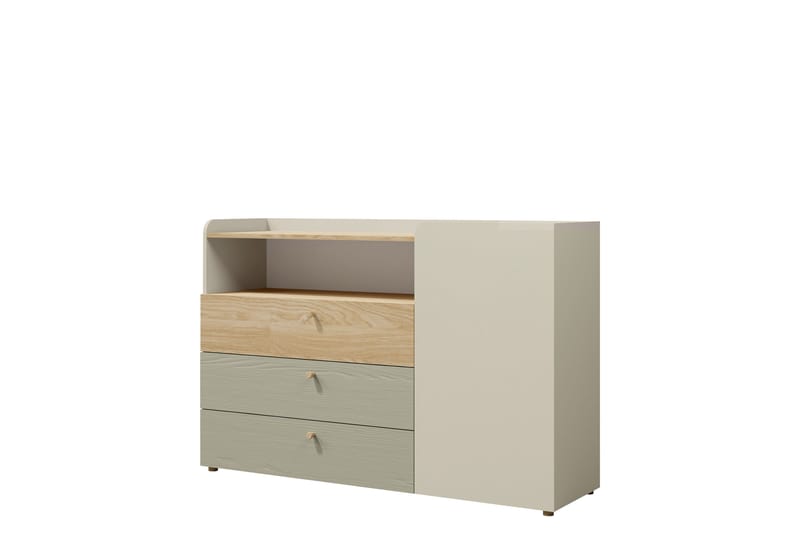 Buhan Kommode 140 cm - Beige / Brun - Oppbevaring - Oppbevaringsmøbler - Kommode