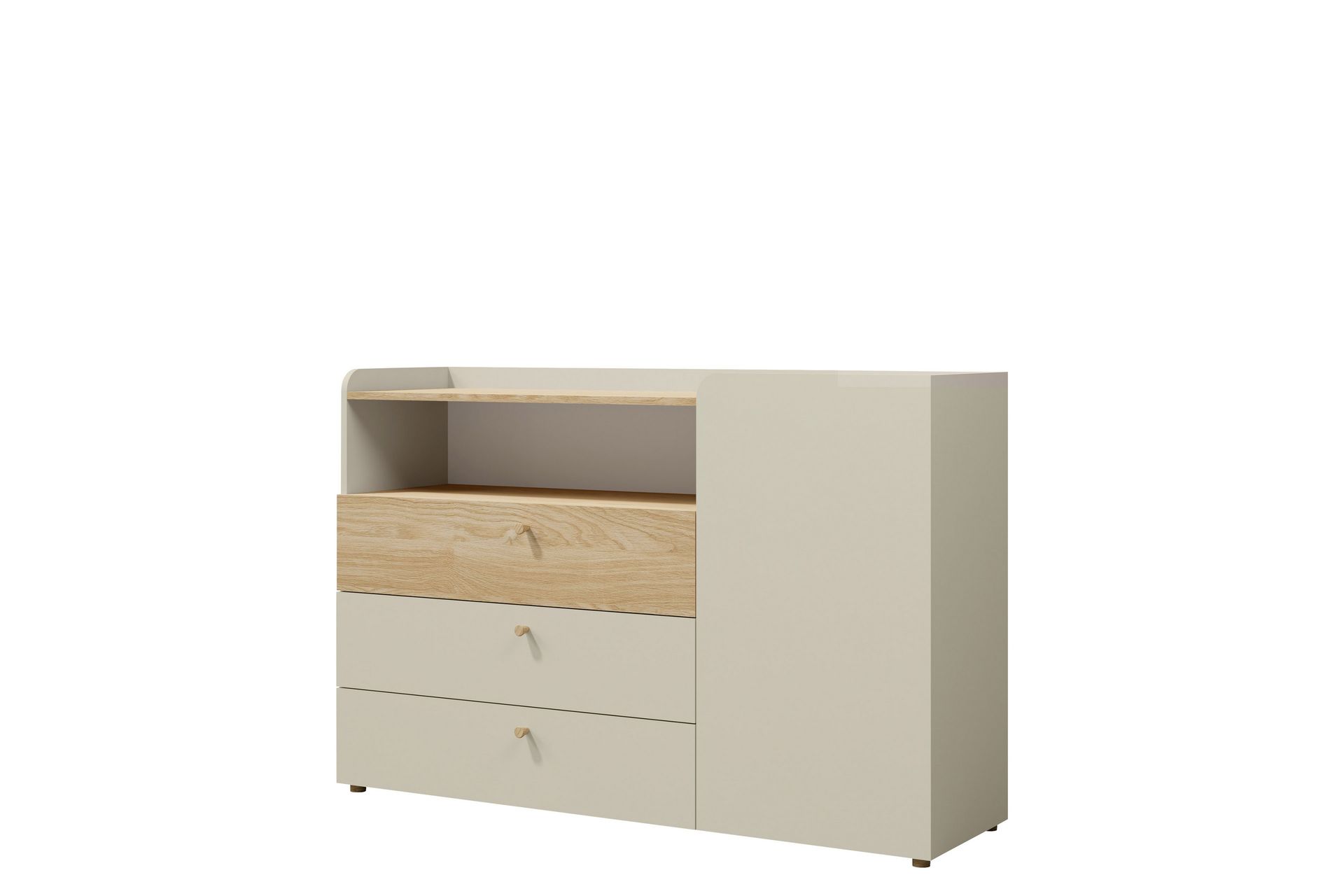 Buhan Kommode 140 cm - Beige / Brun - Oppbevaring - Oppbevaringsmøbler - Kommode