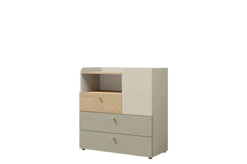 Buhan Kommode 90 cm - Beige / Brun - Oppbevaring - Oppbevaringsmøbler - Kommode - Entrekommode