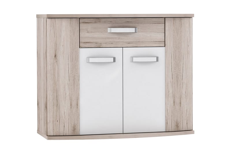 Burlton Kommode 99 cm - Brun/Hvit - Oppbevaring - Oppbevaringsmøbler - Kommode - Entrekommode