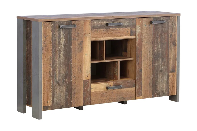 Cadle Kommode 156 cm, Brun/Grå