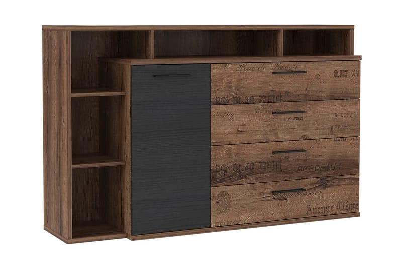 Cannop Kommode 153 cm - Brun/Svart - Oppbevaring - Oppbevaringsmøbler - Kommode