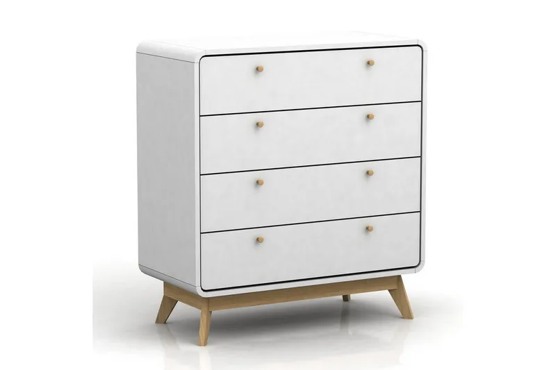 Kommode Cassie Hvit/Hvit - Hvit/Hvit - Oppbevaring - Oppbevaringsmøbler - Kommode - Entrekommode