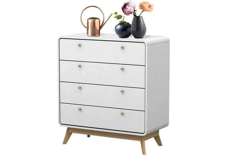 Kommode Cassie Hvit/Hvit - Hvit/Hvit - Oppbevaring - Oppbevaringsmøbler - Kommode - Entrekommode