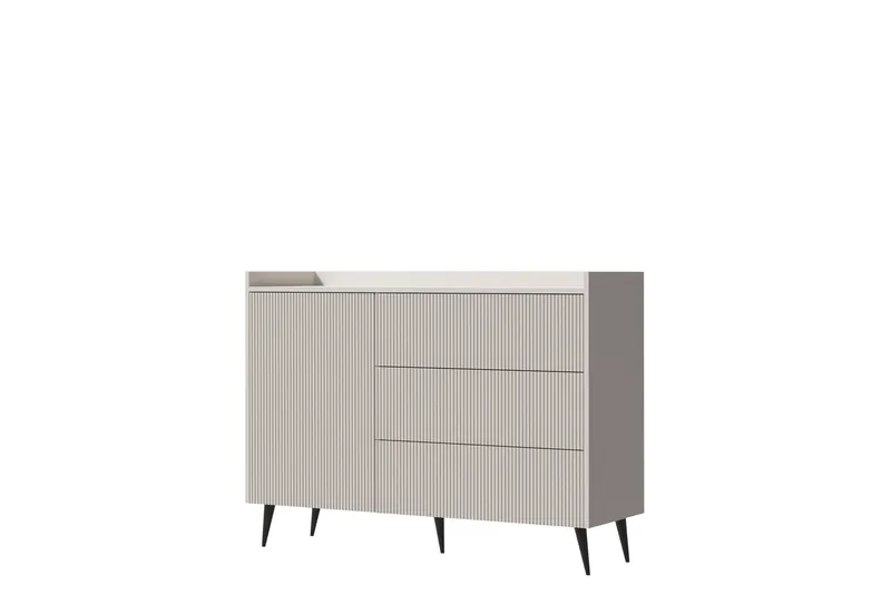 Chiku Kommode 126 cm, Beige