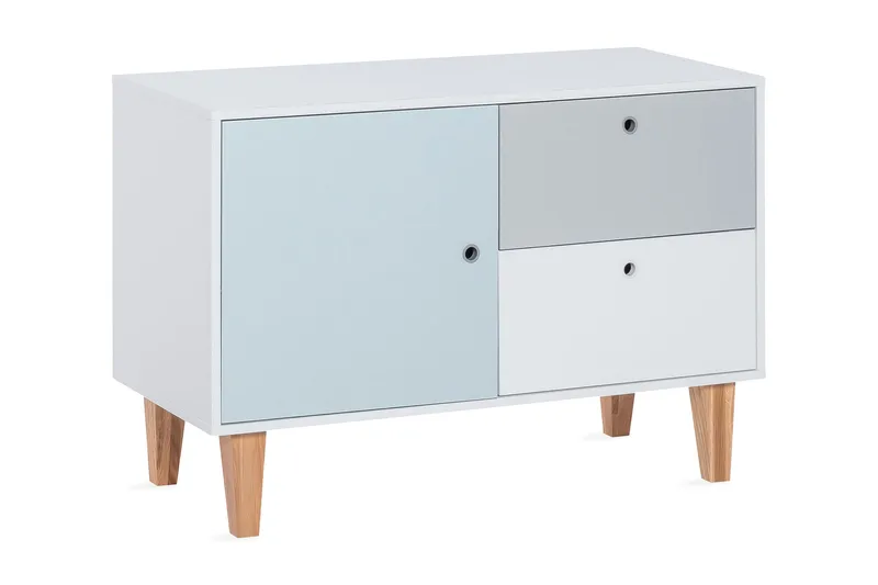 Concept Kommode Hvit / Blå / Natur - VOX - Oppbevaring - Oppbevaringsmøbler - Kommode