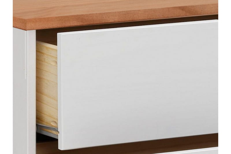 Crotone Kommode 76x39 cm 3 Skuffer - Hvit - Oppbevaring - Oppbevaringsmøbler - Kommode - Entrekommode