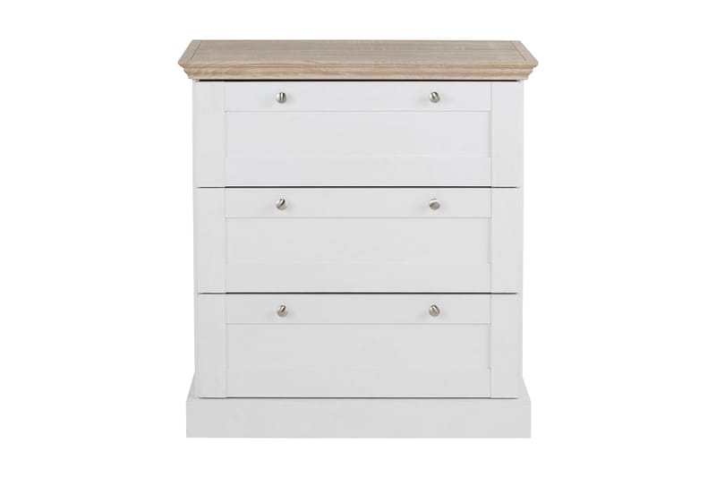Dareia Kommode 75 cm - Hvit / Brun - Oppbevaring - Oppbevaringsmøbler - Kommode