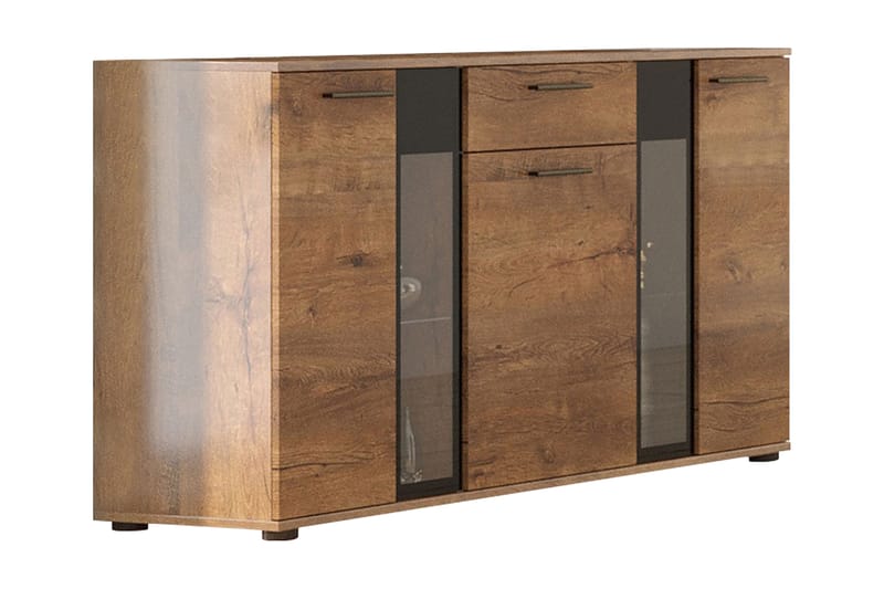 Deardorf Komoda + LED 140 cm - Tre/natur - Oppbevaring - Oppbevaringsmøbler - Kommode