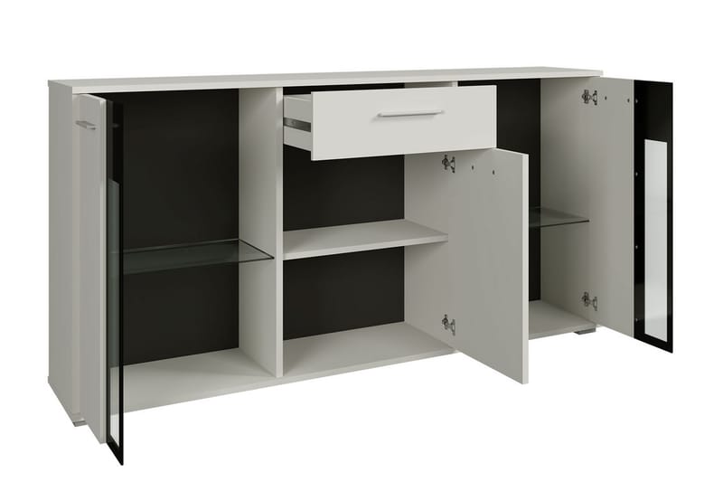 Deardorf Komoda 140 cm - Tre/natur/Hvit - Oppbevaring - Oppbevaringsmøbler - Kommode - Entrekommode