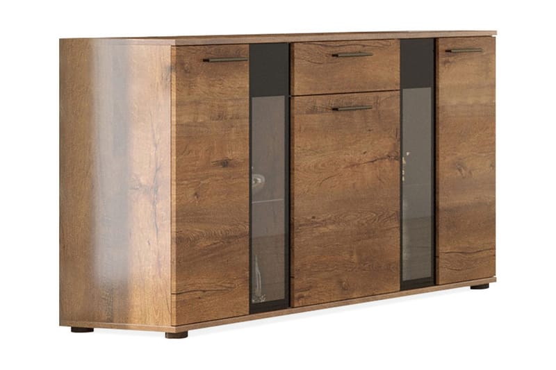 Deardorf Komoda 140 cm - Tre/natur/Hvit - Oppbevaring - Oppbevaringsmøbler - Kommode - Entrekommode