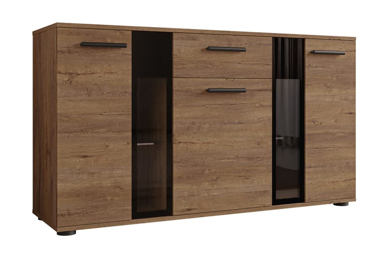 Deardorf Komoda 140 cm - Tre/natur/Hvit - Oppbevaring - Oppbevaringsmøbler - Kommode - Entrekommode