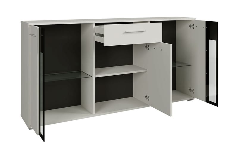 Deardorf Komoda + LED 140 cm - Tre/natur - Oppbevaring - Oppbevaringsmøbler - Kommode - Entrekommode