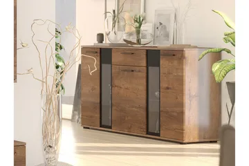 Deardorf Komoda + LED 140 cm - Tre/natur - Oppbevaring - Oppbevaringsmøbler - Kommode - Entrekommode