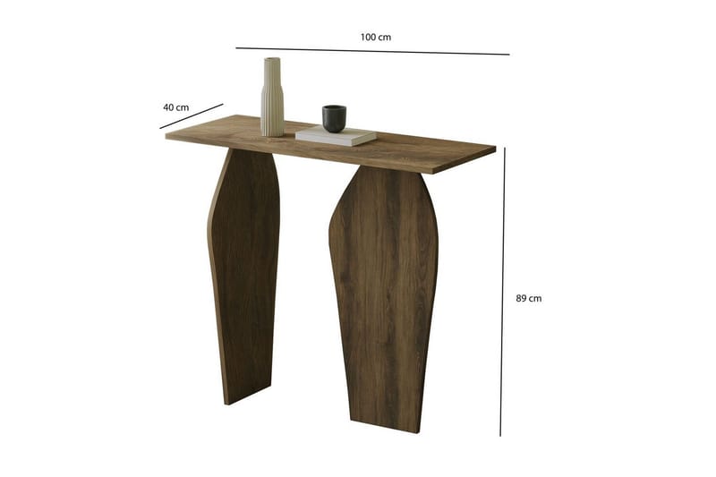 Decorotika Kommode 100 cm - Valnøtt - Møbler - Bord - Avlastningsbord - Konsollbord