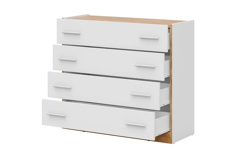 Dentro Kommode 100x40x90 cm - Beige / Hvit - Oppbevaring - Oppbevaringsmøbler - Kommode - Entrekommode