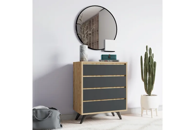 Desgrar Kommode 70x86 cm - Brun - Oppbevaring - Oppbevaringsmøbler - Kommode - Entrekommode