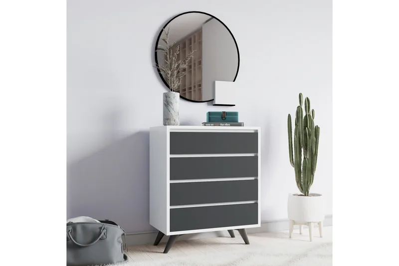 Desgrar Kommode 70x86 cm - Hvit - Oppbevaring - Oppbevaringsmøbler - Kommode - Entrekommode