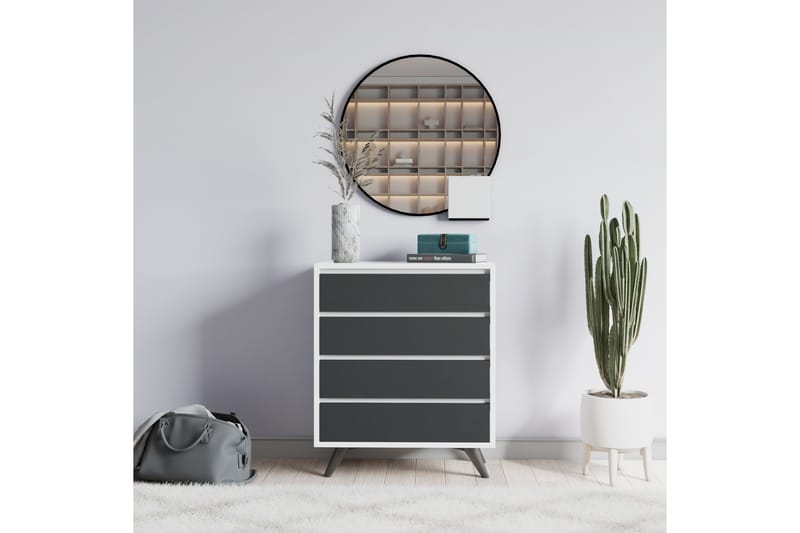 Desgrar Kommode 70x86 cm - Hvit - Oppbevaring - Oppbevaringsmøbler - Kommode - Entrekommode