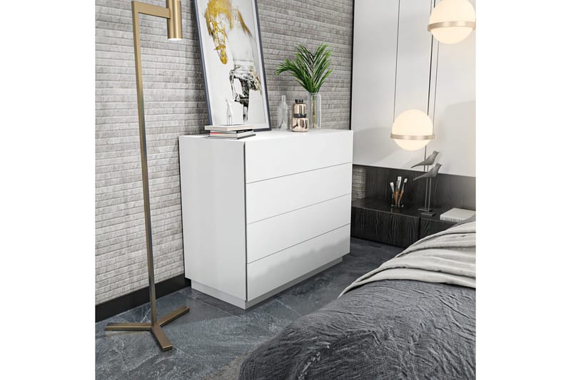 Desgrar Kommode 90x81,6 cm - Hvit - Oppbevaring - Oppbevaringsmøbler - Kommode - Entrekommode