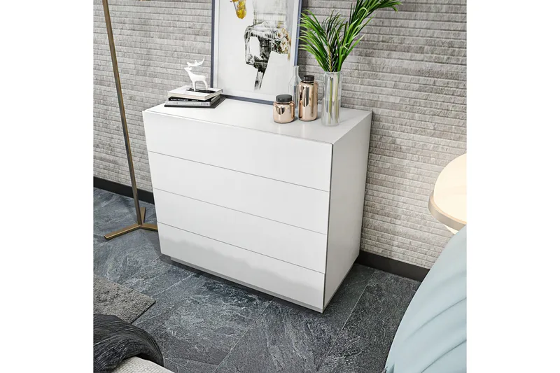 Desgrar Kommode 90x81,6 cm - Hvit - Oppbevaring - Oppbevaringsmøbler - Kommode - Entrekommode