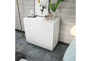 Desgrar Kommode 90x81,6 cm - Hvit - Oppbevaring - Oppbevaringsmøbler - Kommode - Entrekommode