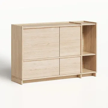Kommode Deyloris 138 cm - lyst naturtre - Oppbevaring - Oppbevaringsmøbler - Sideboard & skjenker