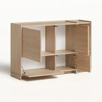 Kommode Deyloris 138 cm - lyst naturtre - Oppbevaring - Oppbevaringsmøbler - Sideboard & skjenker